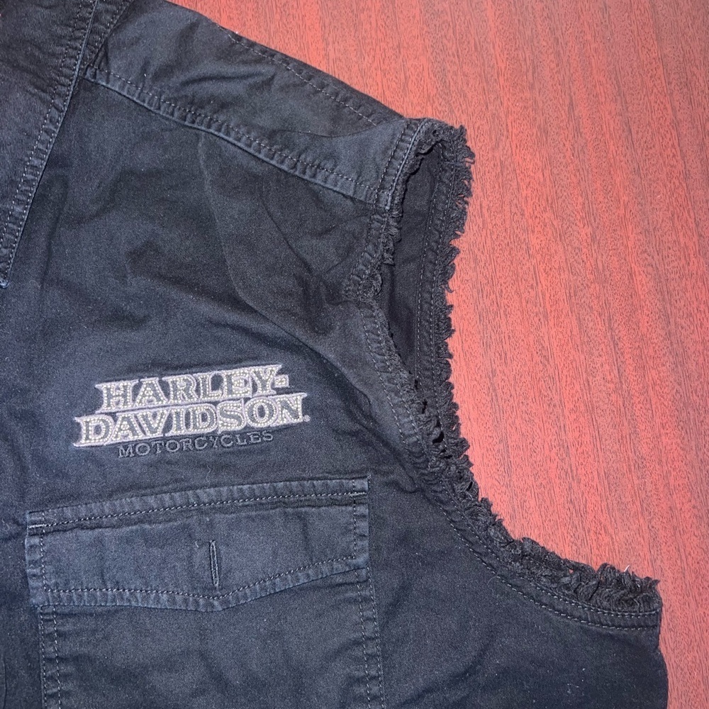 Harley-Davidson Black Sleeveless Vest - Picture 3 of 5